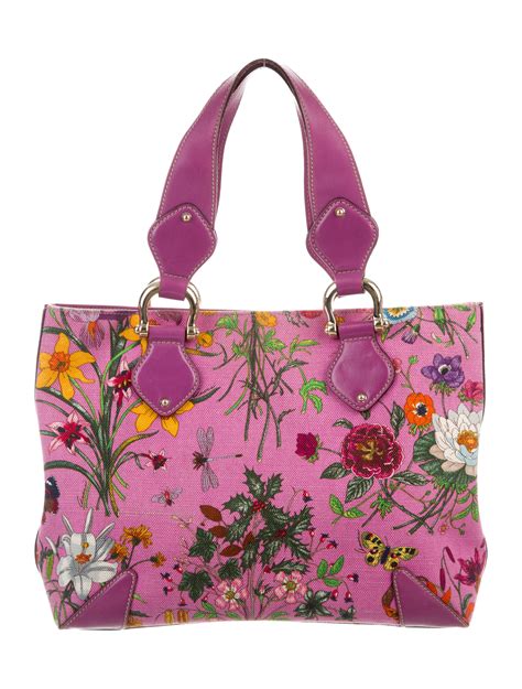 gucci flora tote|Gucci unisex tote.